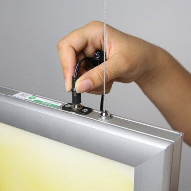 DVIPUSIS ŠVIEČIANTIS SLIM LED RĖMELIS A3