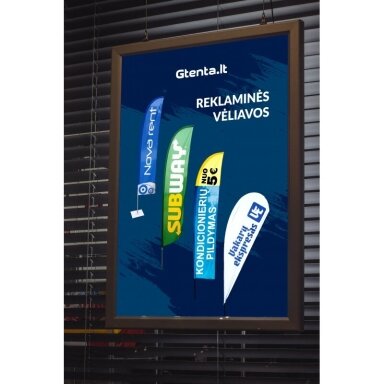 DVIPUSIS ŠVIEČIANTIS SLIM LED RĖMELIS A4