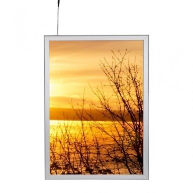 DVIPUSIS ŠVIEČIANTIS SLIM LED RĖMELIS A1
