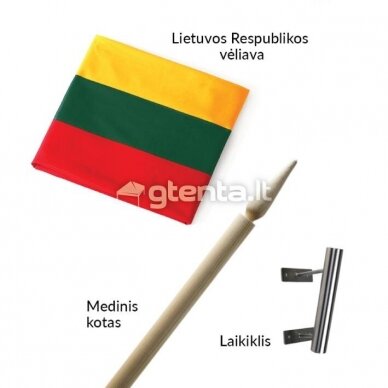 ELITE vėliavos komplektas "Trispalvė"