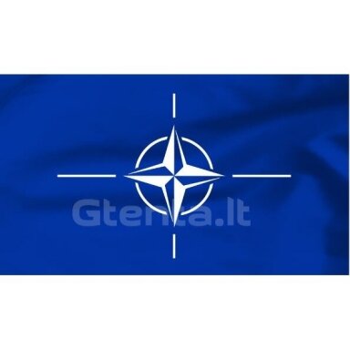 Nato automobilinė vėliavėlė su koteliu