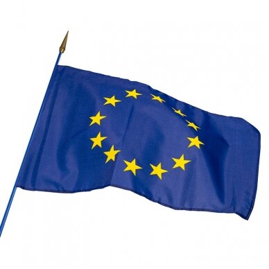 Europos Sąjungos vėliava 100 x 170 cm maunama ant koto