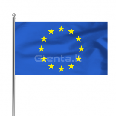 Europos Sąjungos vėliava 100 x 170 cm maunama ant koto