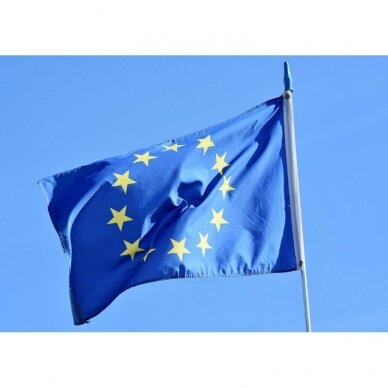 Europos Sąjungos vėliava 100 x 170 cm maunama ant koto 2