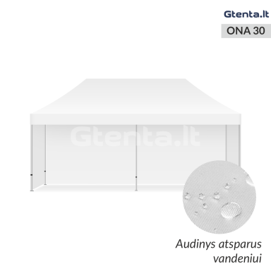 Greito surinkimo palapinė 3x6 Balta ONA30 Greito surinkimo palapinė 3x6 Balta ONA30
