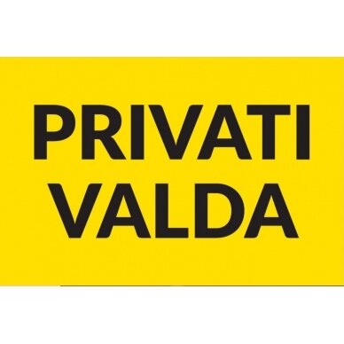 Informacinė lentelė Privati Valda II