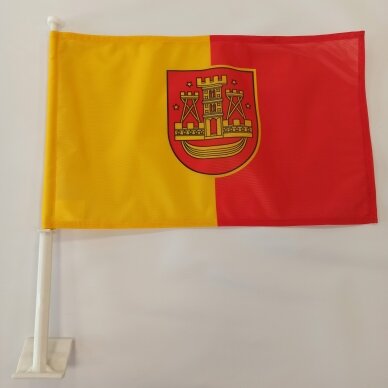Klaipėdos automobilinė vėliavėlė su koteliu
