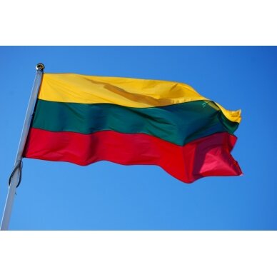 Lietuvos Respublikos vėliava 150 x 250 cm rišama prie stiebo 2