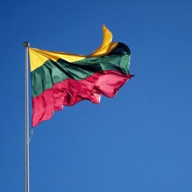 Lietuvos Respublikos vėliava 180x300cm rišama prie stiebo