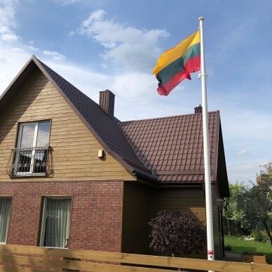 Lietuvos vėliava trispalvė 100 x 170 cm rišama prie stiebo (aukštos kokybės) 2