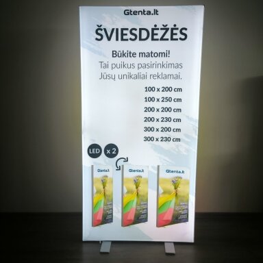 MOBILI DVIPUSĖ LED SIENELĖ 300x250CM MOBILI DVIPUSĖ LED SIENELĖ 300x250CM
