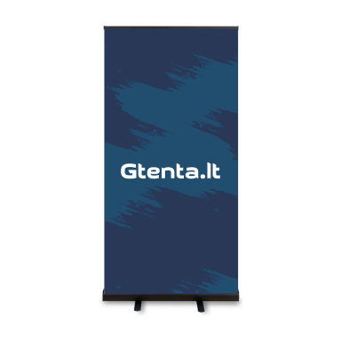 Mobilus reklaminis stendas ROLL UP JUODAS 85X200 cm Mobilus reklaminis stendas ROLL UP JUODAS 85X200 cm
