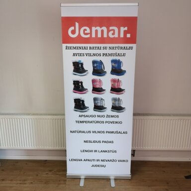 Mobilus reklaminis stendas ROLL UP STANDARD 80x200 cm Mobilus reklaminis stendas ROLL UP STANDARD 80x200 cm