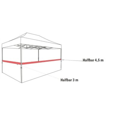 Palapinės sienelės skersinis 3m