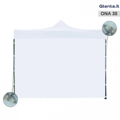 Papildoma siena 3m/2m Balta