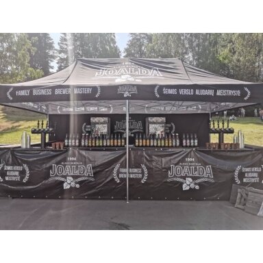 Reklaminė palapinė su pilna spauda ir rėmu 3x6 Reklaminė palapinė su pilna spauda ir rėmu 3x6