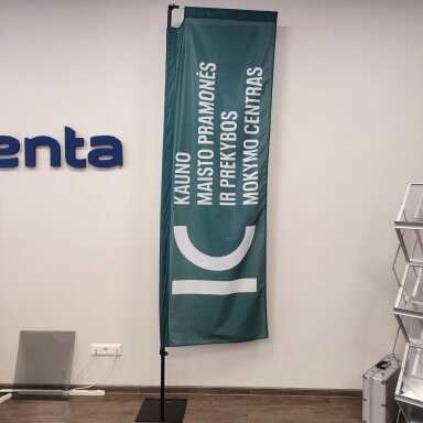 Reklaminė vėliava Stačiakampė Reklaminė vėliava Stačiakampė