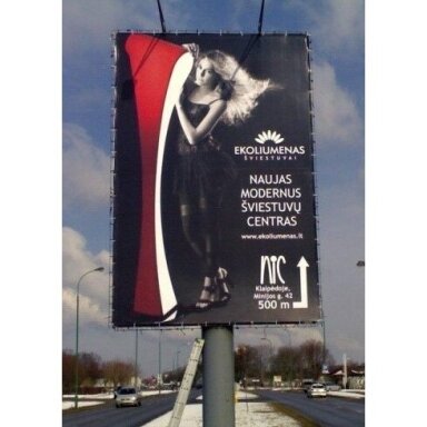 Reklaminis tentas PVC vertikalus Reklaminis tentas PVC vertikalus