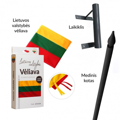 SMART vėliavos komplektas antracito spalvos Lietuva SMART vėliavos komplektas antracito spalvos Lietuva