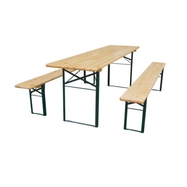 Stalo ir suolų komplektas 220x70