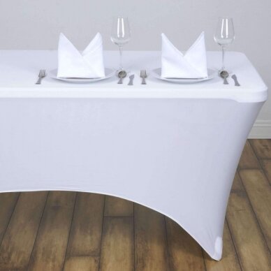 Staltiesė 150 cm Balta
