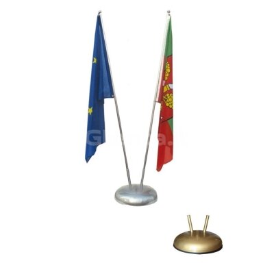 Vėliavos LAUKO stovas STEEL geltonas Vėliavos LAUKO stovas STEEL geltonas