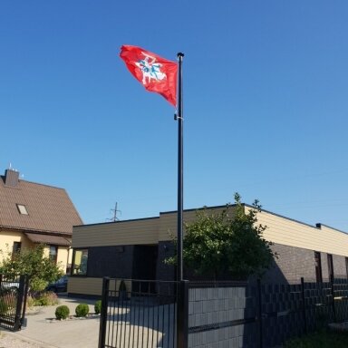 Vėliavos stiebas 7 metrų juodas RAL9005