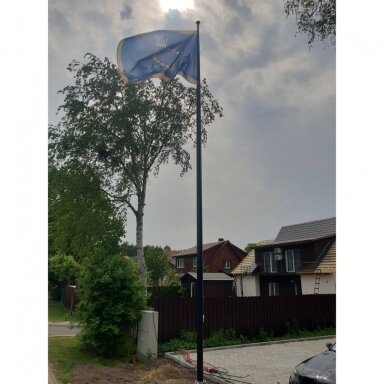 Vėliavos stiebas 9 metrų juodas RAL9005 Vėliavos stiebas 9 metrų juodas RAL9005