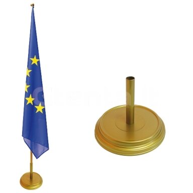 Vėliavos stovas STANDART D34 VIENVIETIS geltonas Vėliavos stovas STANDART D34 VIENVIETIS geltonas