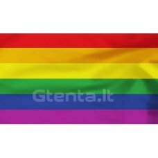 LGBT automobilinė vėliavėlė su koteliu