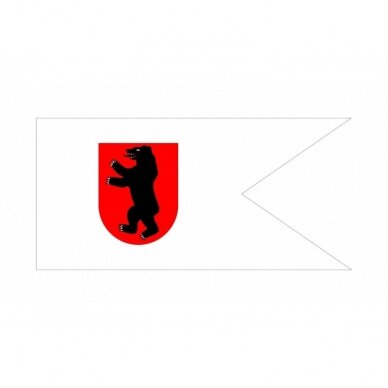 Žemaičių vėliava su ,,meška raudoname skyde'' (be antkaklio) (6) 2