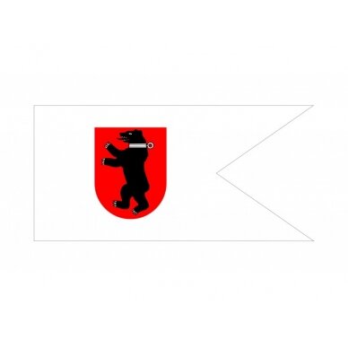 Žemaičių vėliava su ,,meška raudoname skyde'' (su antkakliu) 2
