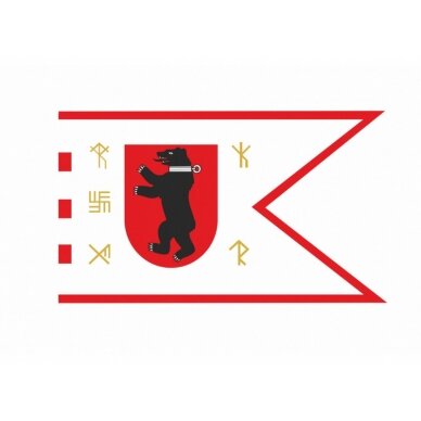 Žemaitijos vėliava su ,,runomis'' (su antkakliu) 2